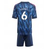 Arsenal Gabriel Magalhaes #6 Bortedraktsett Barn 2025-26 Kortermet (+ korte bukser)